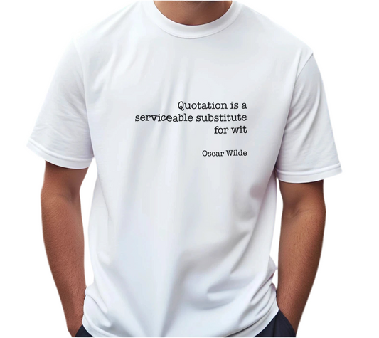 Oscar Wilde Classic Unisex Crewneck T-shirt | Gildan® 64000 White