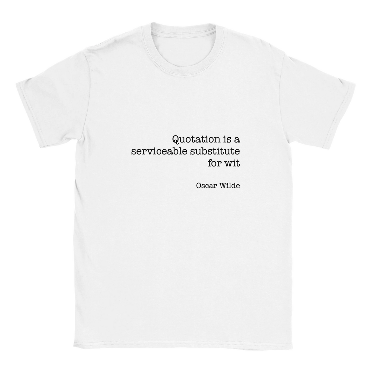 Oscar Wilde Classic Unisex Crewneck T-shirt | Gildan® 64000 White