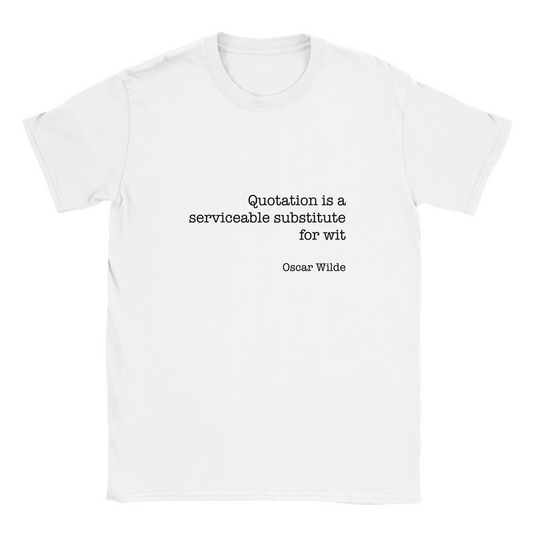 Oscar Wilde Classic Unisex Crewneck T-shirt | Gildan® 64000 White
