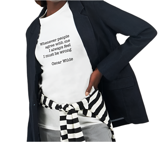 Oscar Wilde Classic Unisex Longsleeve T-shirt White