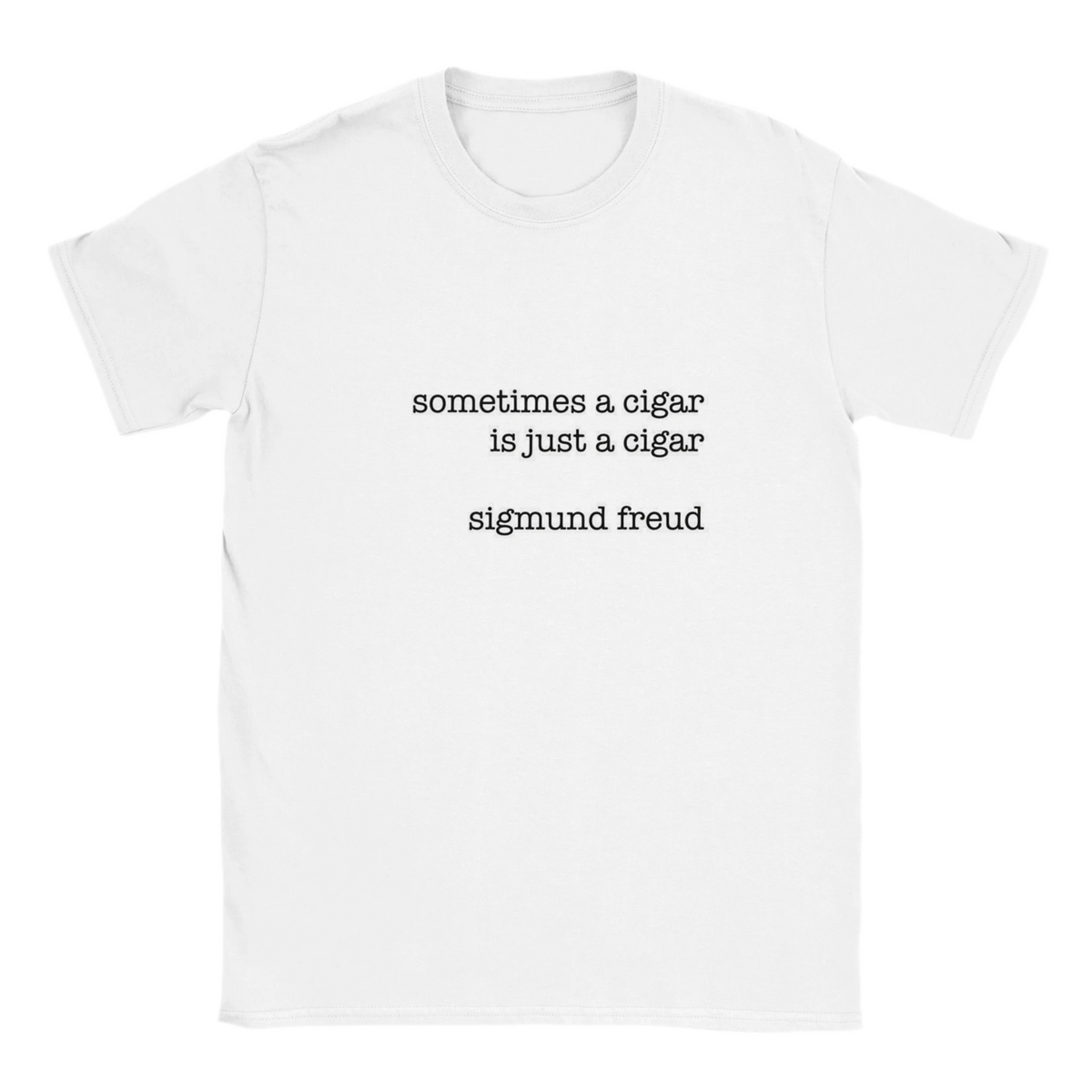 Sigmund Freud Classic Unisex Crewneck T-shirt | Gildan® 64000 White